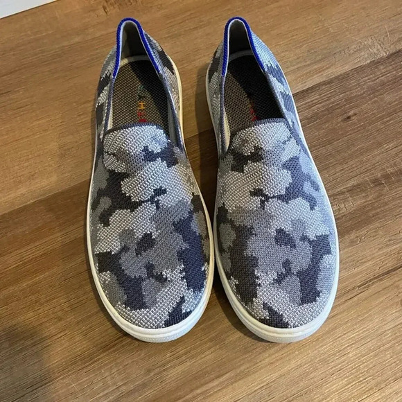 Rothy's The Kids Slip On Sneaker Grey Camo Size 4 - Picture 1 of 8